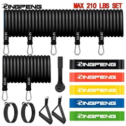 Resistance Bands Set Tension Pull Rope for Men Women Workout Exercise Bands for Fitness Home Gym Strength Training Equipment