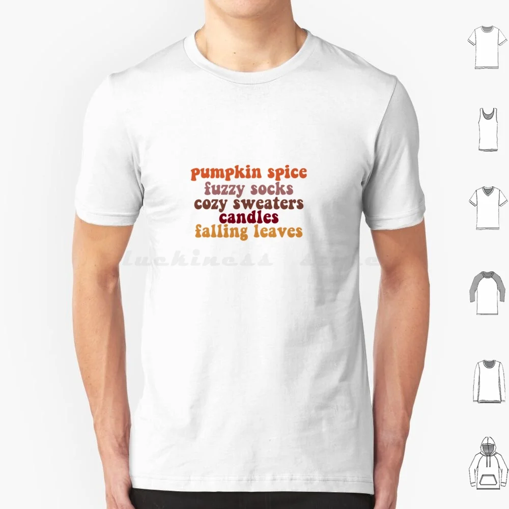 Fall Things T Shirt Big Size 100% Cotton Libbysayshey Cheap Cute Vsco Trendy Trending Vibes Teen Aesthetic Laptop Instagram