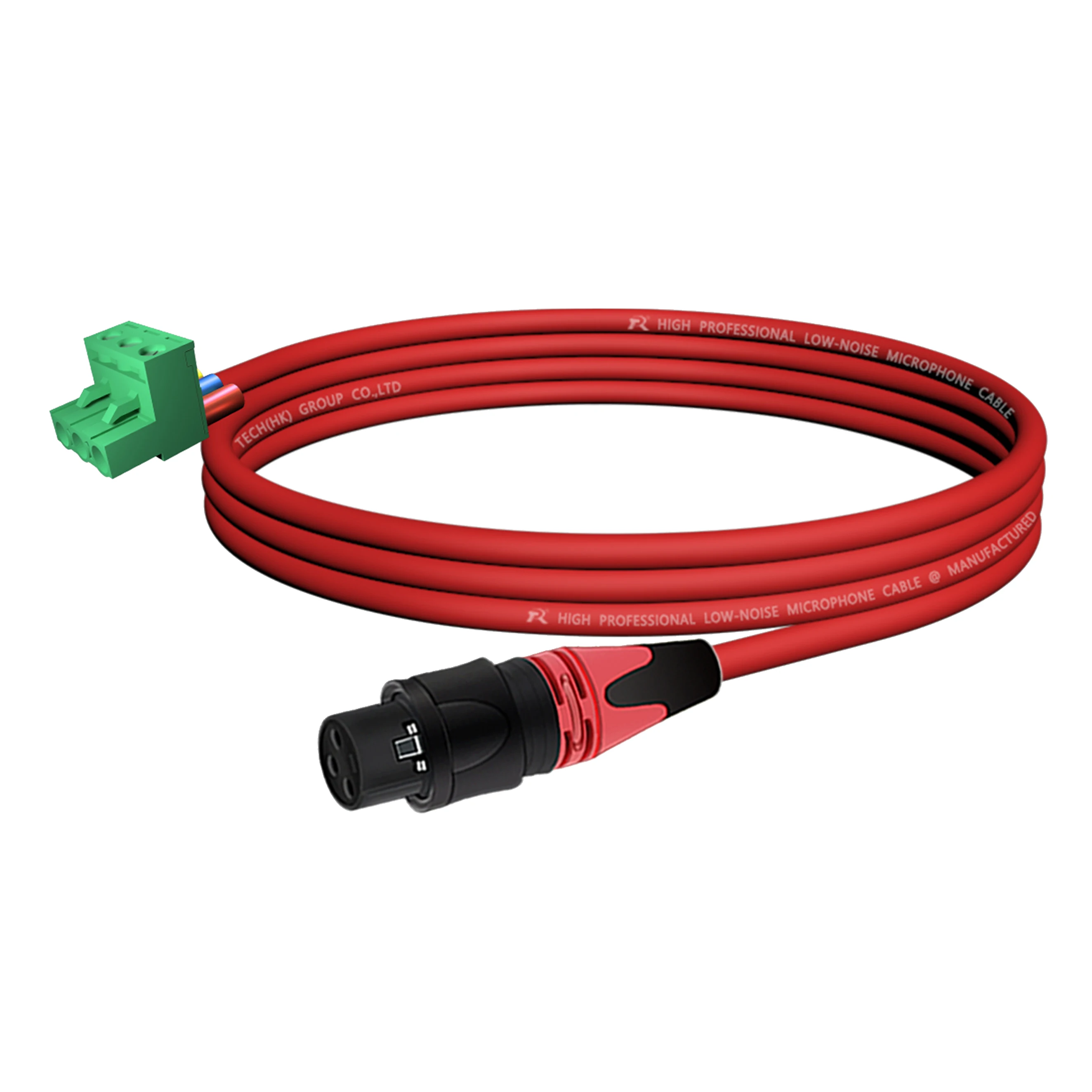 3P XLR Gerader Stecker Audio-Verbindungskabel, 5,08mm 3-Pin Schraubklemme zu XLR-Stecker/-Buchse, Geräuscharm Abgeschirmt für Soundsysteme – Detail 6
