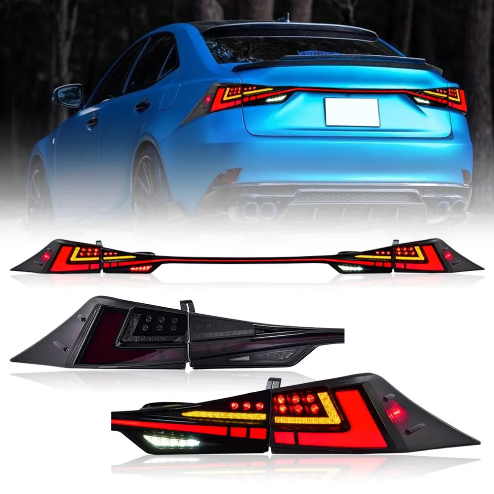 

2 шт. светодиодные задние фонари центрального света для Lexus IS250 IS300 IS350 IS-F 2014-2020 последовательный указатель поворота багажника задние стоп-сигналы