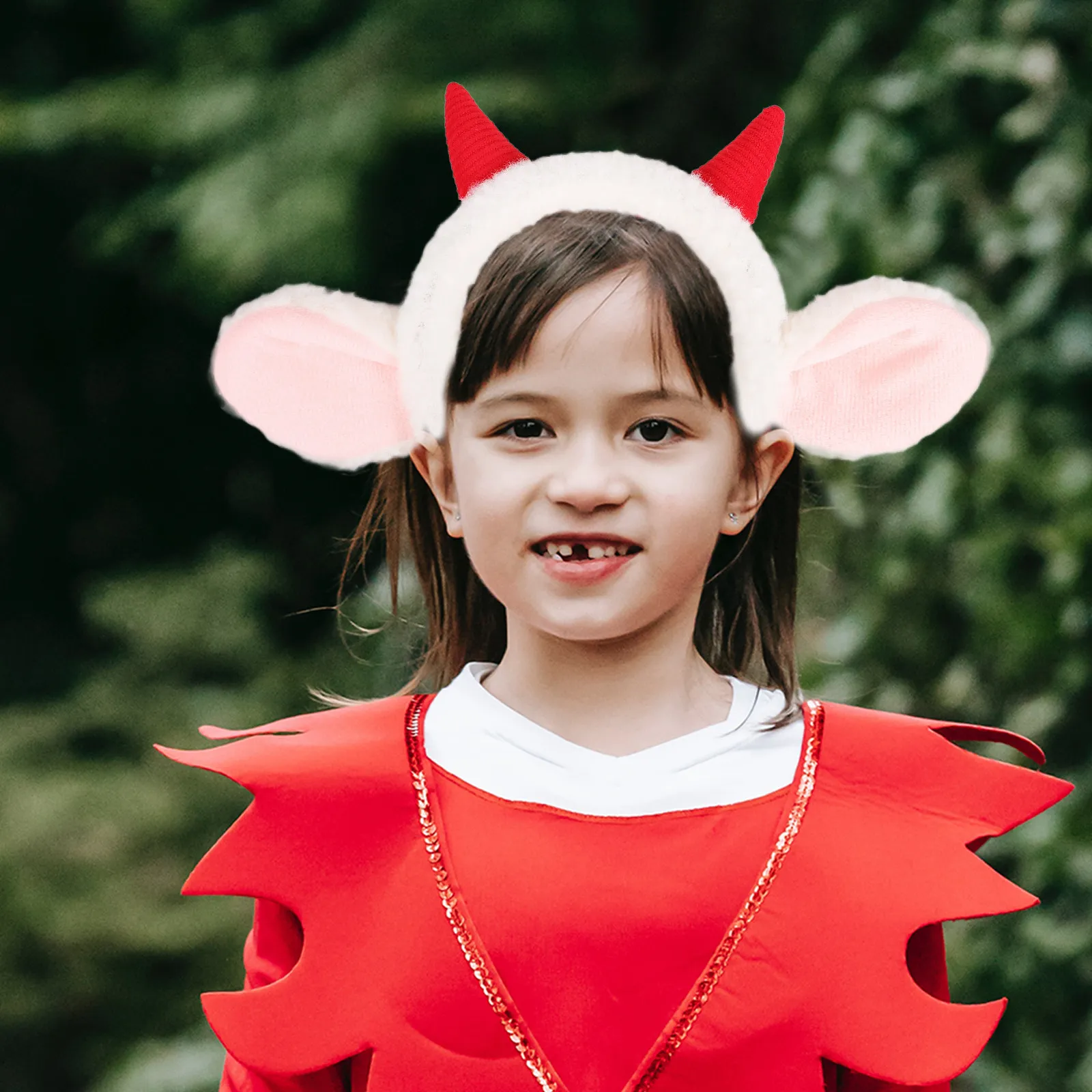 Sheep Ears Headband Cute Cartoon Style One Size Fits Most Party Supplies Role-Playing Animal Hair Hoop Holiday Cosplay Headwear