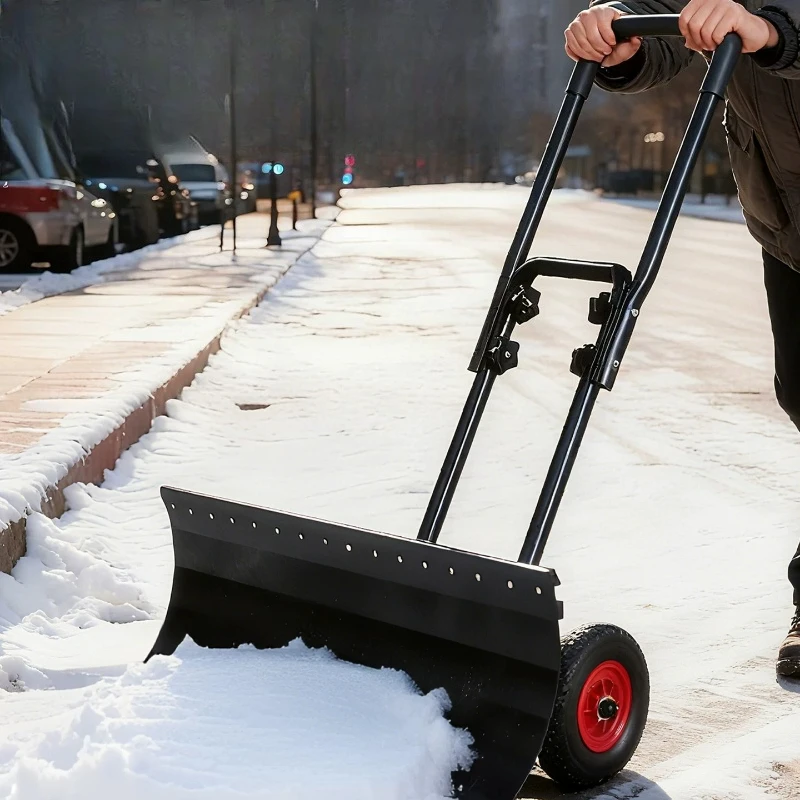 Yjq snow shovel wheeled snow cart ground courtyard road snow clearing tool wheeled household large
