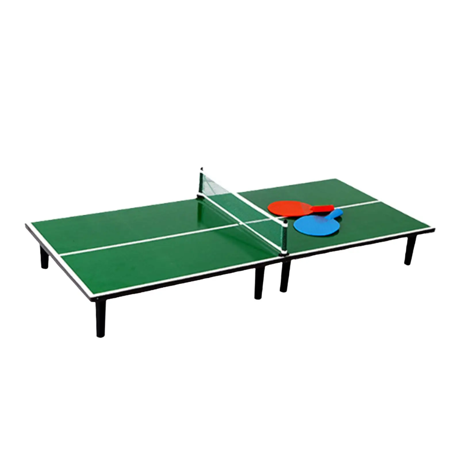 

Mini Ping Pong Table Sports Detachable Portable with Net with 2 Paddles Compact Table Tennis Table for Kids Indoor Outdoor