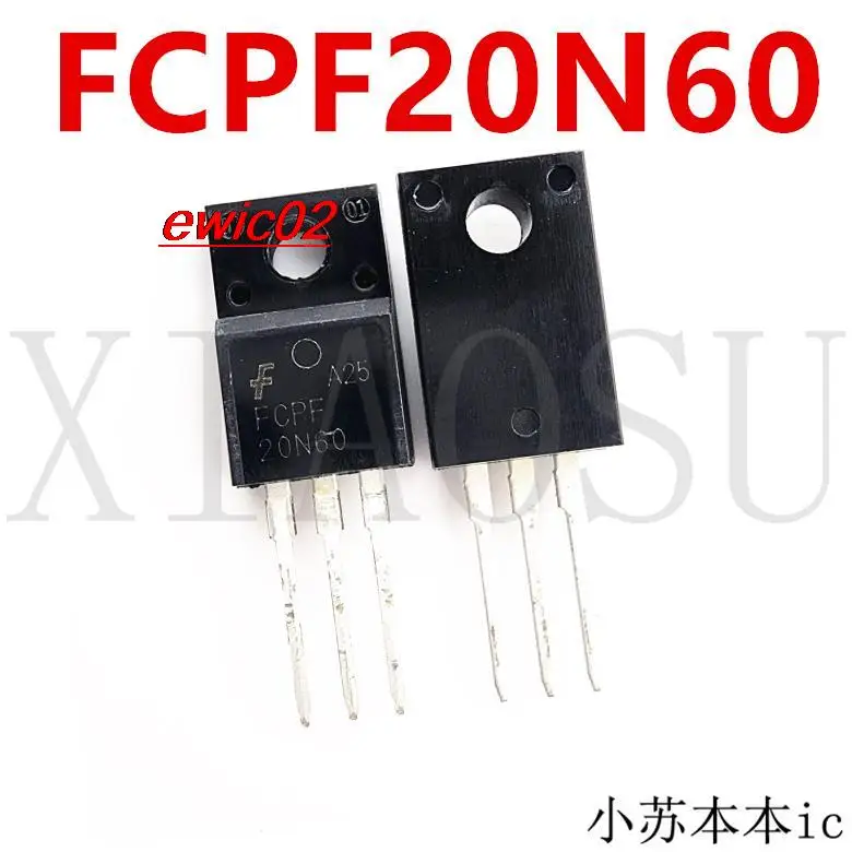 

5 шт., FCPF20N60 20N60 20A/600V TO220F N MOS