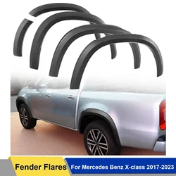 Matte Black Wheel Arches Fender Flares for Mercedes Benz X-class 2017-2023 AD Blue Double Cabin Models 4X4 Car Accessories