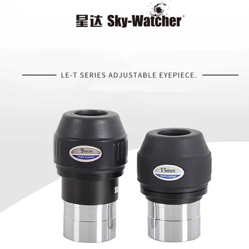 

Sky-Watcher 1.25 Inches 50 Degree LET9mm LET15mm Eyepiece HD Expanded Field of View Astronomical Telescope Accessory