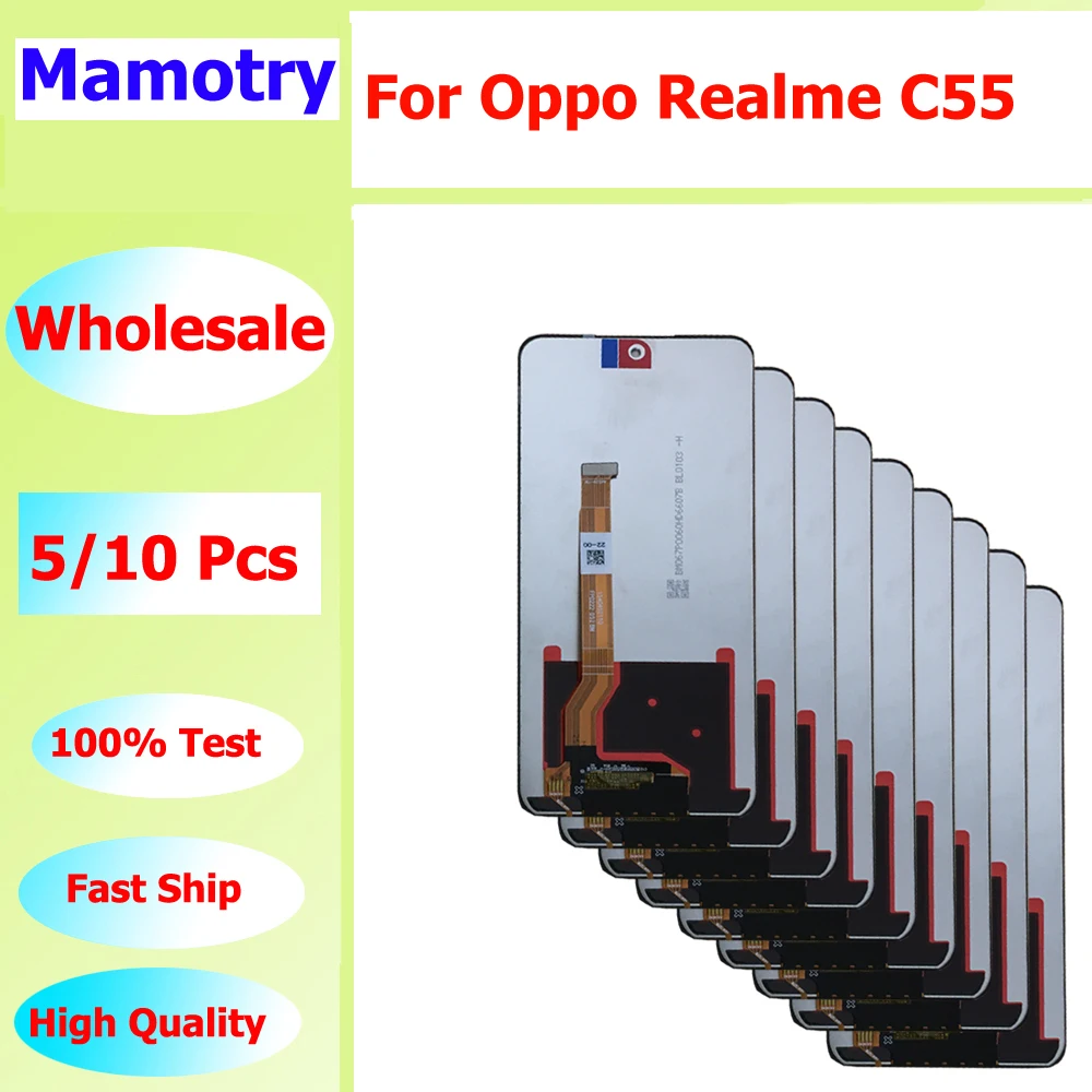 

Wholesale 5/10 pieces/Lot Original-self-weld For Oppo Realme C55 Screen Touch Lcd Display Assembly RMX3710