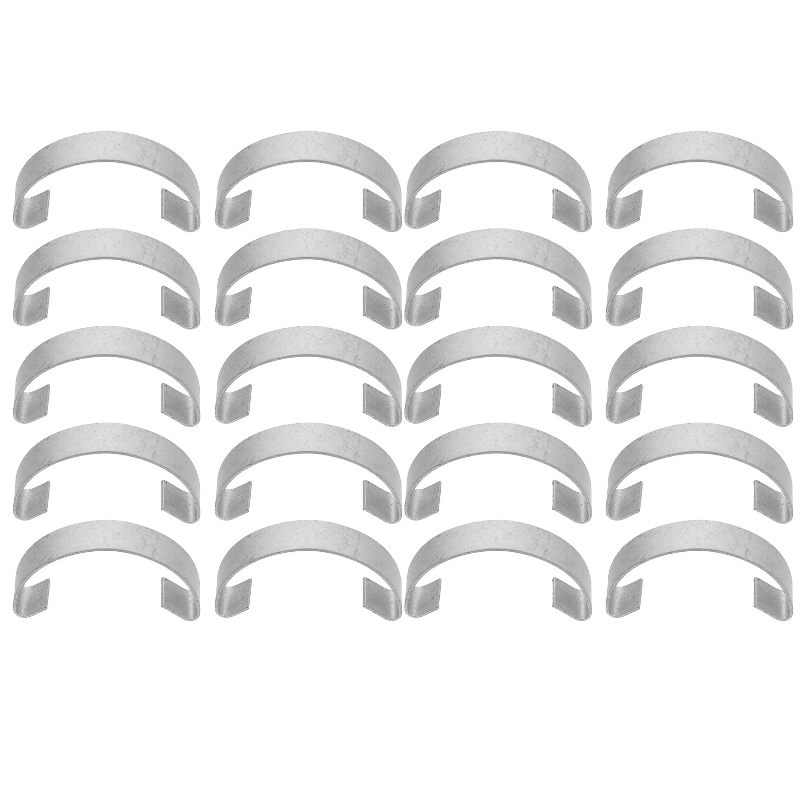 

20pcs Chicken Cage Door Slice 4 5cm Steel Wire Mesh Durable Reusable Lightweight Bird Buckles Pet Cage Building Clips Repair