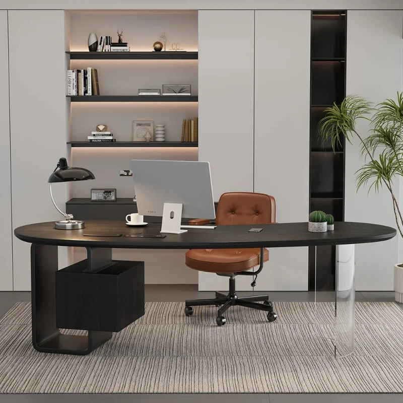 

Luxury Modern Office Desk Minimalist Aesthetic Nordic Design Crafts Executive Office Desk Study Large Tavolo Salon Furniture