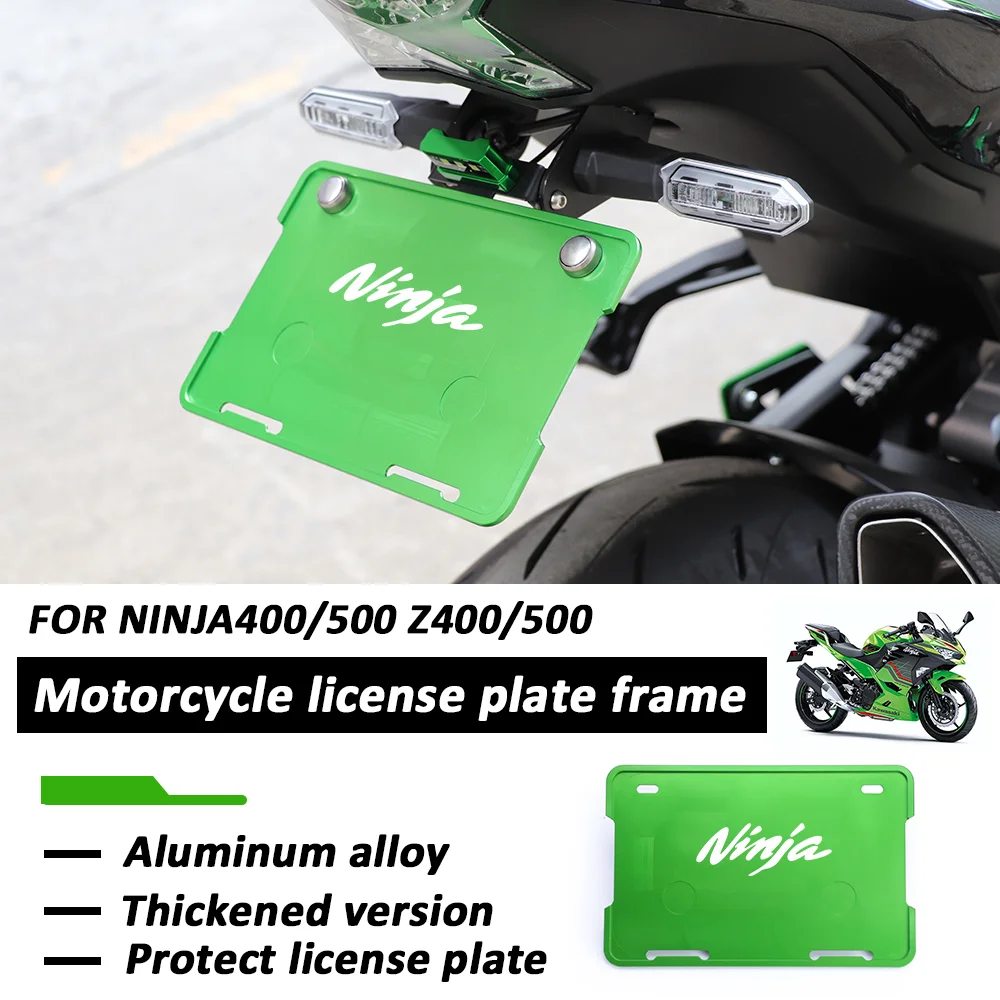 

Motorcycle Universal License Plate Mount Frame Rear Number Frame Bracket CNC Accessories for Kawasaki NINJA400 ninja500 Z400 500
