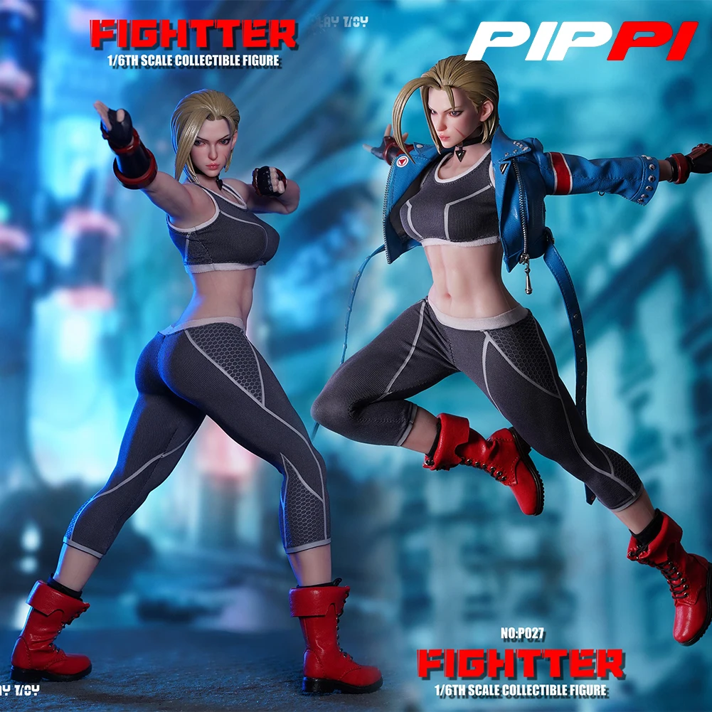 2025 Q3 PLAY TOY P027 1/6 Fightter Cammy Female Soldiers With Movable Eyeballs Figure 12'' Model Full Set Collectible Toy