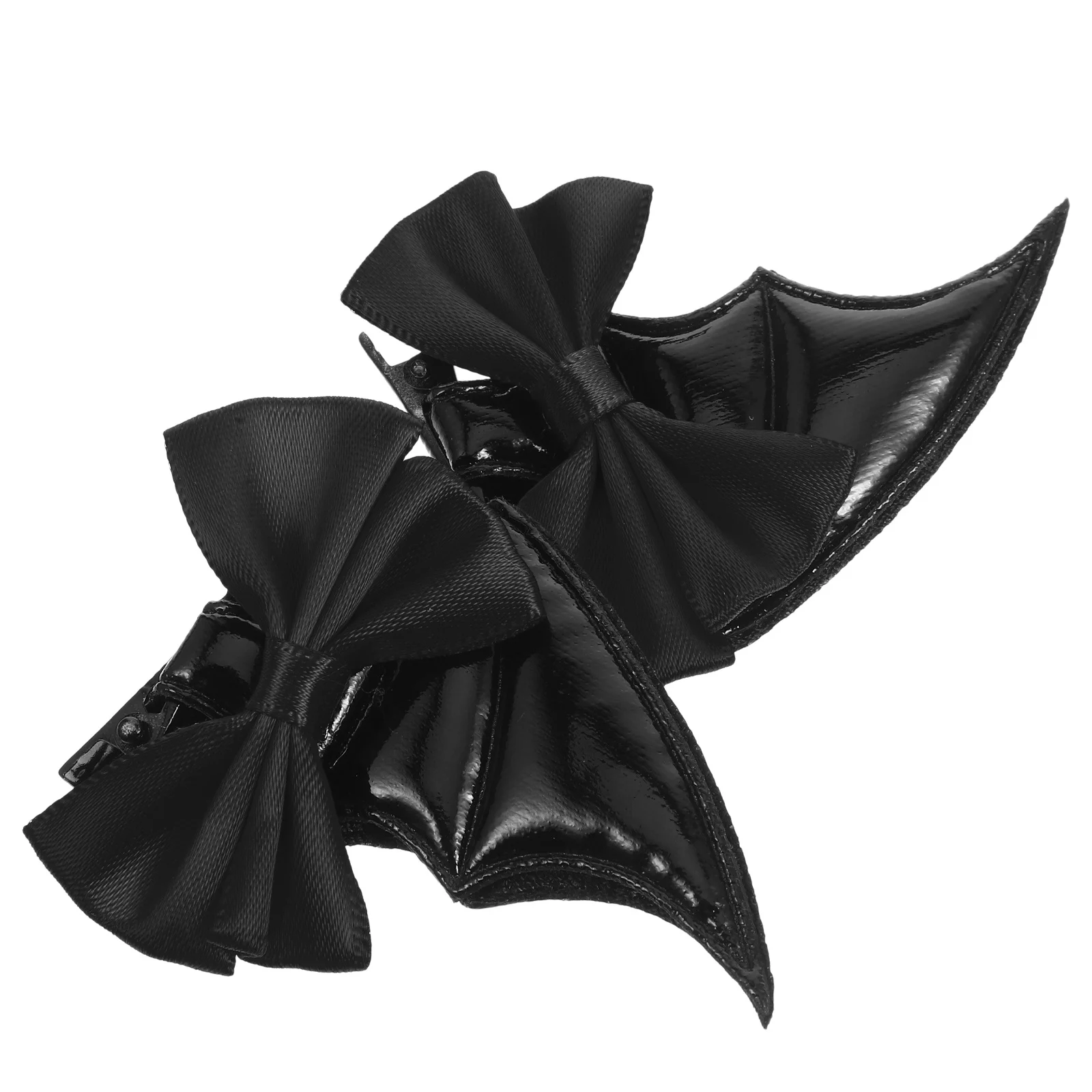 

2pcs Bat Wing Clips Women Halloween Devil Bow Barrettes Small Hair Accessories For Girls Styling Clips For Thin Thick Hair