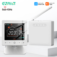 Smart home Wifi thermostat tuya RF wireless gas boiler heating programmable room temperature remote controller with alexa google