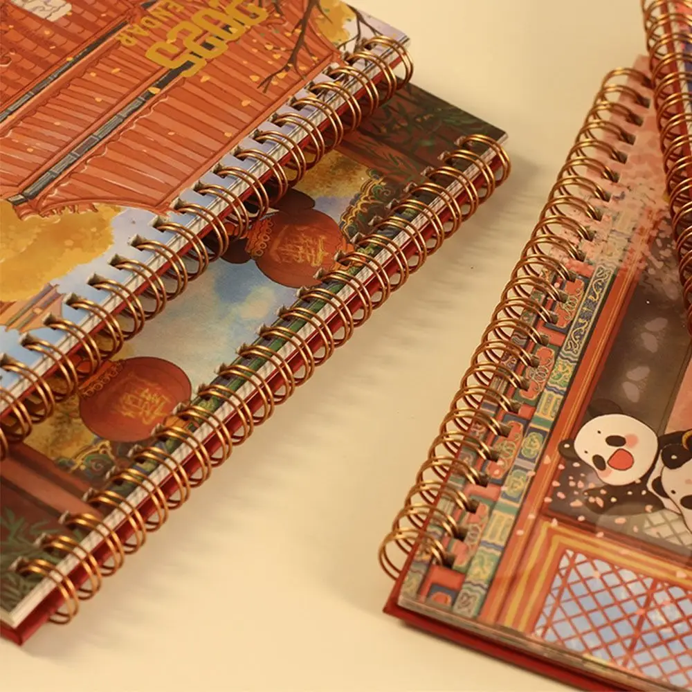 Ancient Style 2025 New Year Desk Calendar Daily Monthly Schedule Standing Flip Calendar Planning Time Manegement