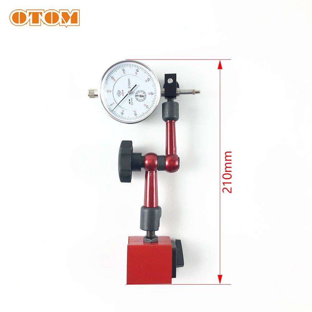 Dial Indicator Set 0.01mm Resolution Precision Test Indicator With Universal Flexible Magnetic Base Stand Holder For Calibration