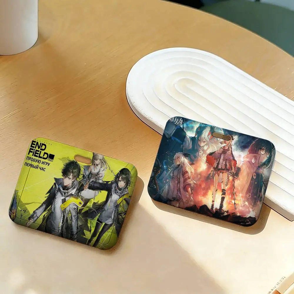 RPG Game A-Arknights Tower defense strategy 1Pcs Work Name Card Holders Business Work Card ID Badge Lanyard Holder ID