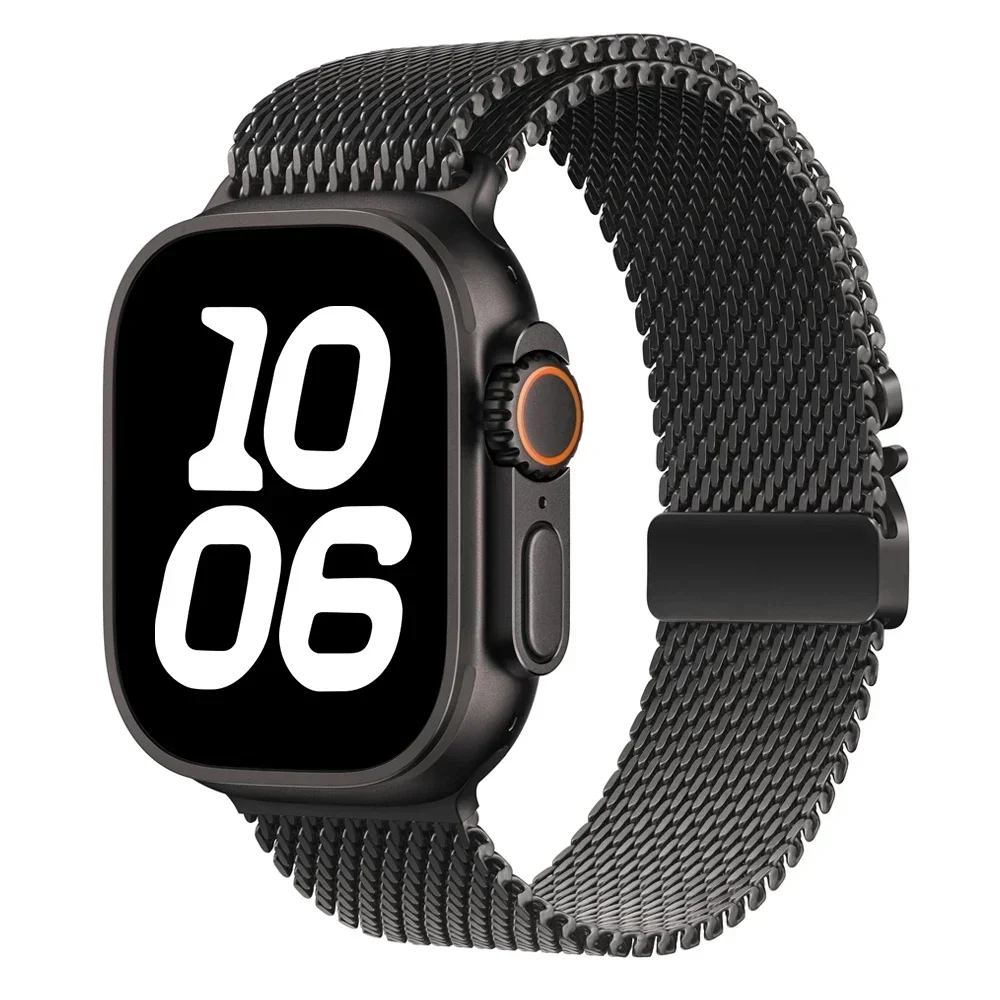 

Milanese Loop strap For Apple watch 10 9 8 7 41 45mm Ultra/2 49mm Men's Women's Metal Band For iWatch 65SE 46 44 40 42 38mm Belt