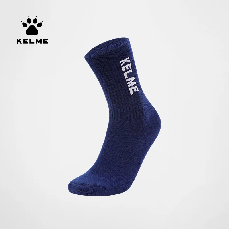 

KELME new sports socks men and women fashion professional running training basketball socks mid-calf high-top breathable