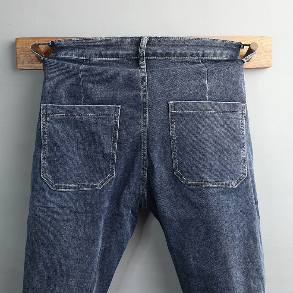 2023 Classic Style Summer Men's Thin Jeans Business Fashion High Quality Stretch Denim Straight Pants Male Brand Trousers