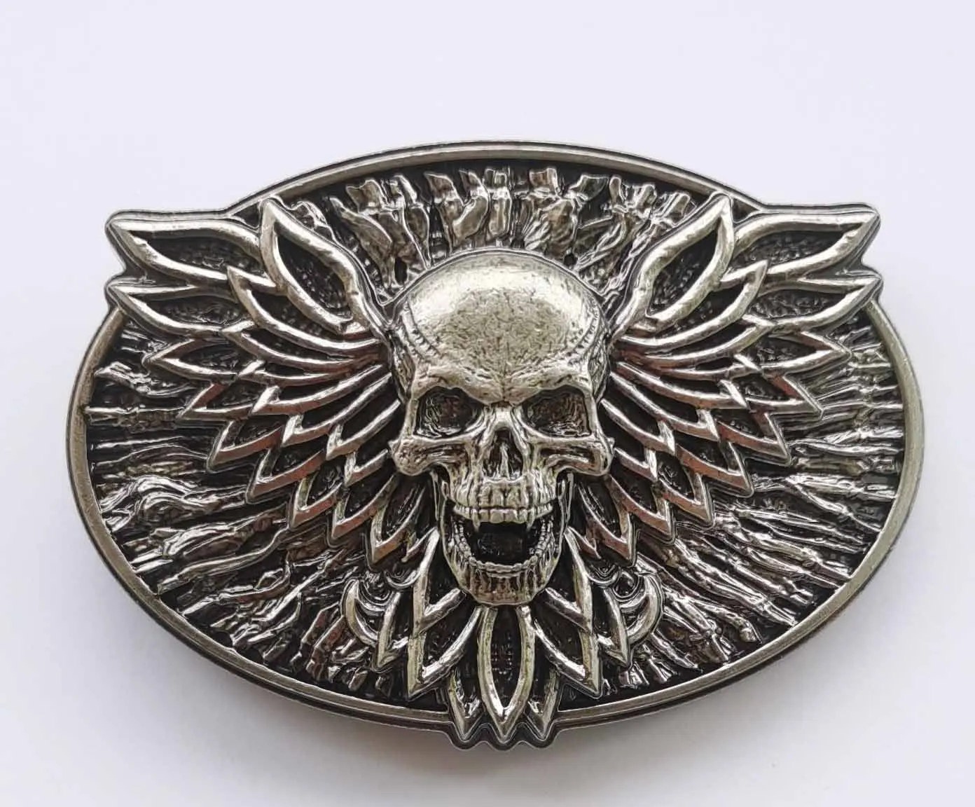 The Wings of Angle Skull Belt Buckle suitable for 4cm wideth belt with continous stock