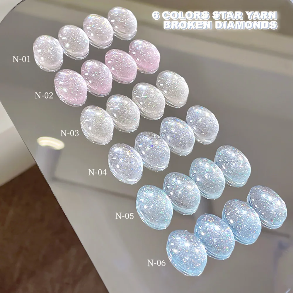 Kanu 12 مللي بريق جيل للأظافر البولندية عاكس جيل طلاء الأظافر شبه تألق دائم نقع قبالة الأشعة فوق البنفسجية هلام مسمار الفن الورنيش #6