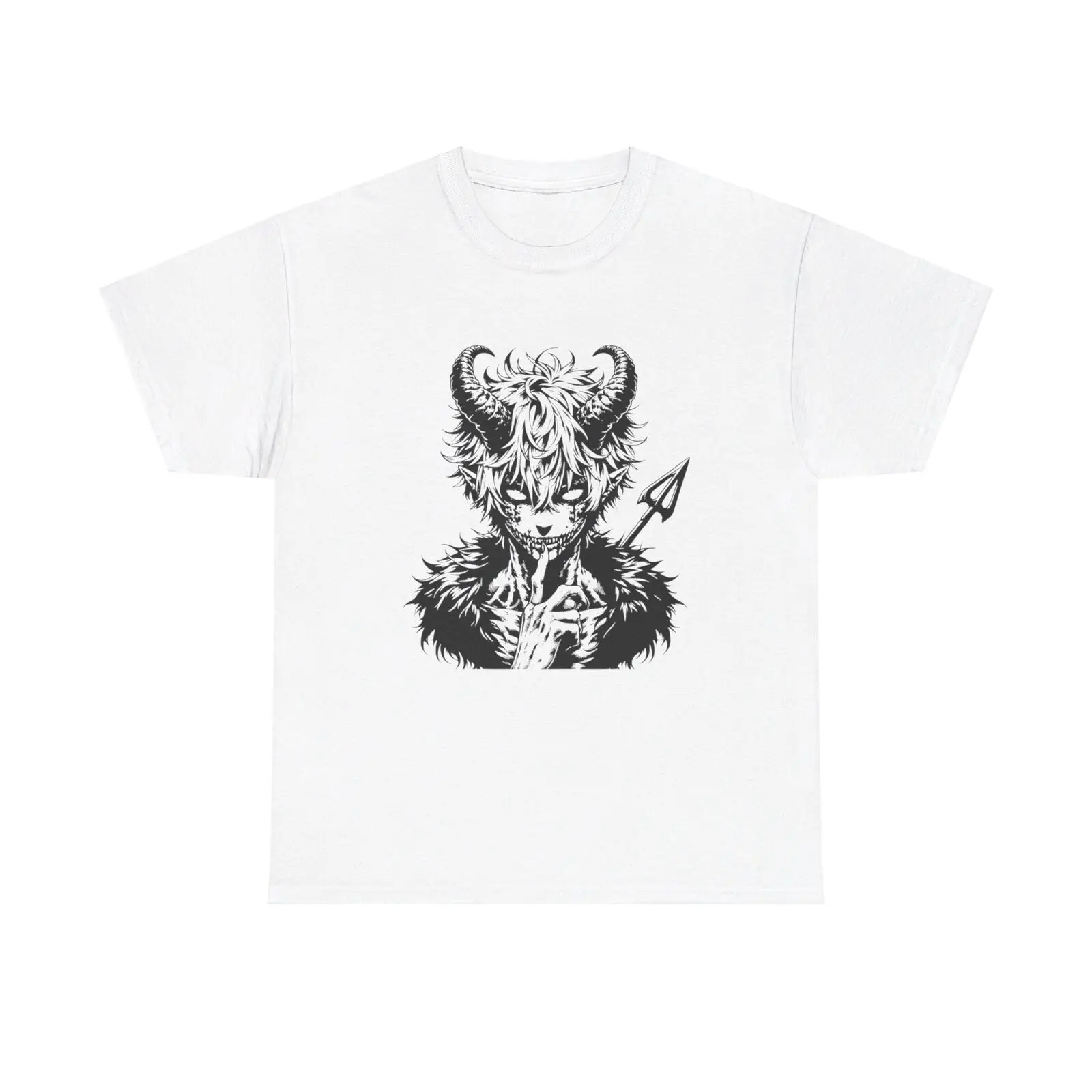 

Vintage Demon T Shirt demonic devil evil grunge dark horned creepy art