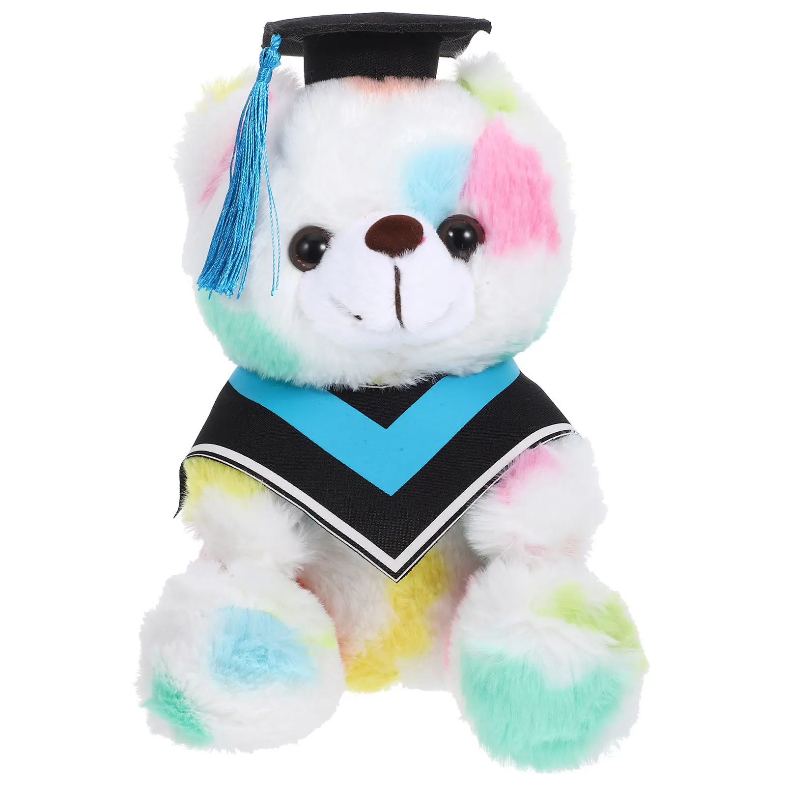 

Graduation Bear Stuffed Animal Cute Decorative Cartoon Bear for Kids Room Office Home Car Washable Wear-Resistant