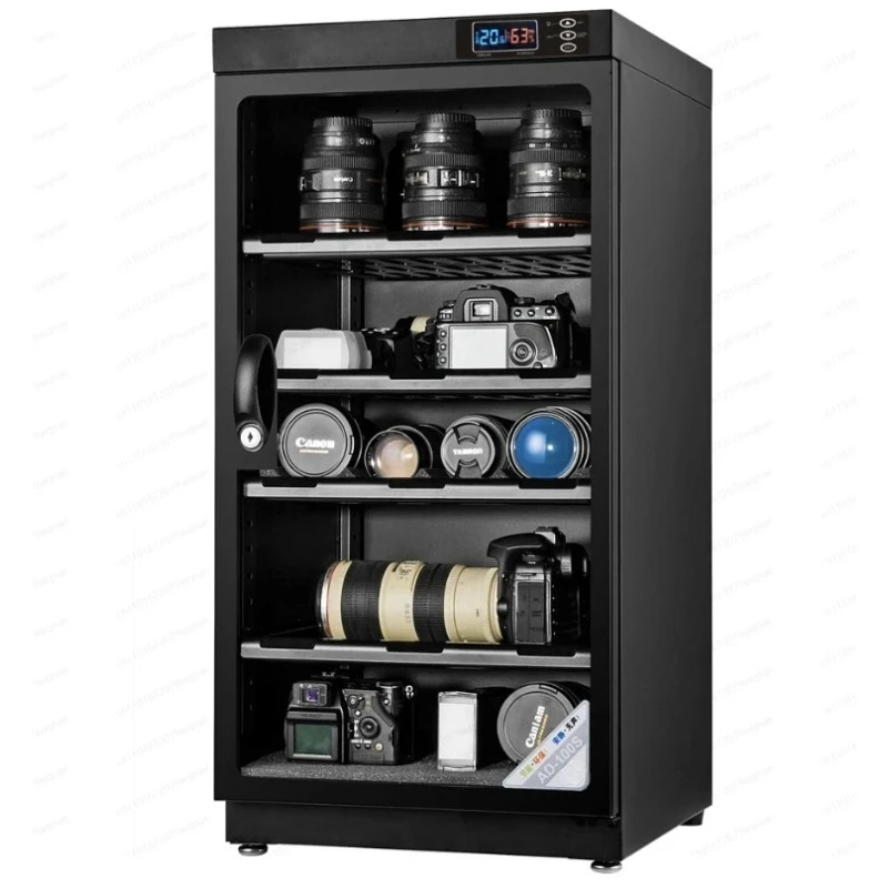 Adjustable Humidity Electronic Dry Storage Cabinet, Transparent Window Anti-Moisture Box For Camera Lens Photographic Gear 4