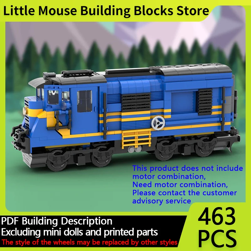 

Модель городской автомобиль MOC, строительные кирпичи, железнодорожный двигатель, поезд, модульная технология, детские праздничные подарки, сборные игрушки, костюм