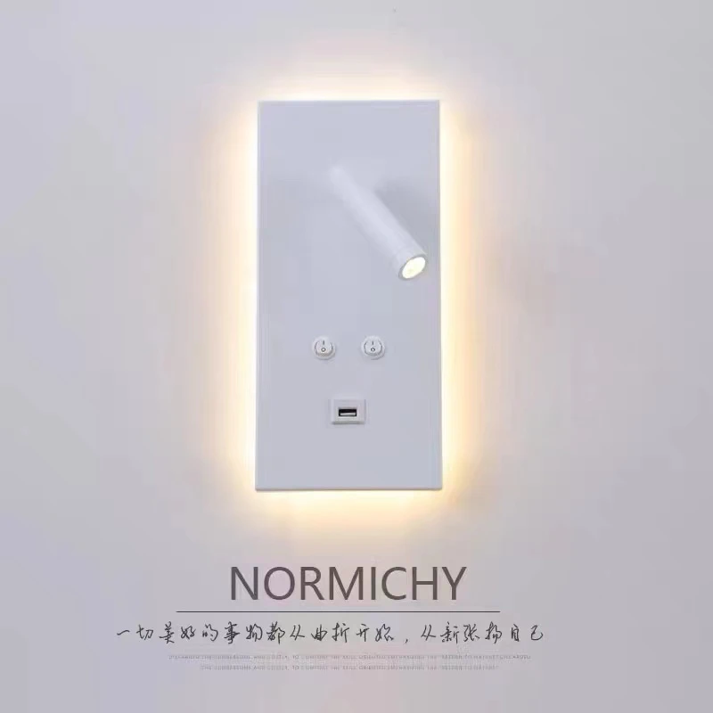 

Modern Nordic wall lamp bedroom bedside lamp living room background wall simple creative LED lamp