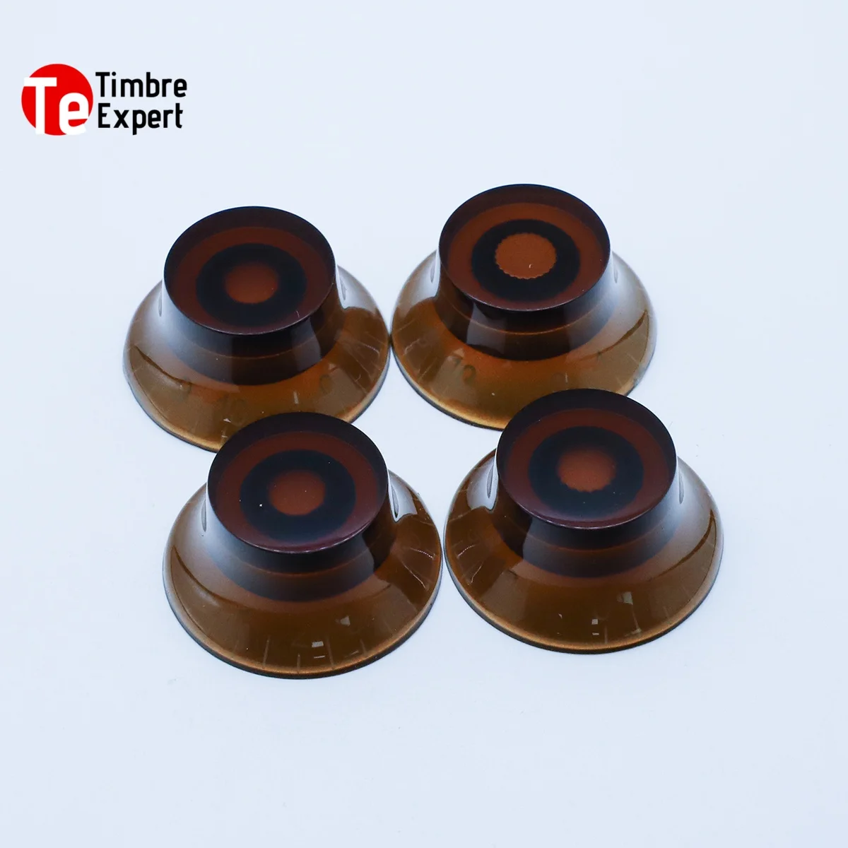 

4pcs Black Guitar Knobs 18 Teeth/ 24 Teeth Top Hat Volume Tone Speed Control Knob for Electric Guitar Parts