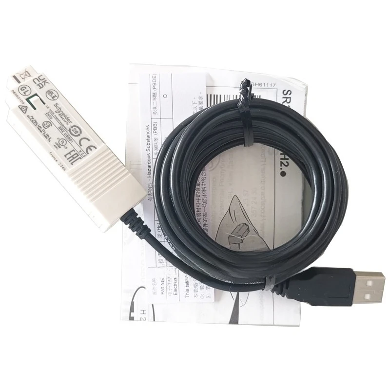 

inventoryOriginal SR2USB01 Programming Cable for Telemecanique ZELIO SR2 PLC, High-Quality USB Data Transfer Cord