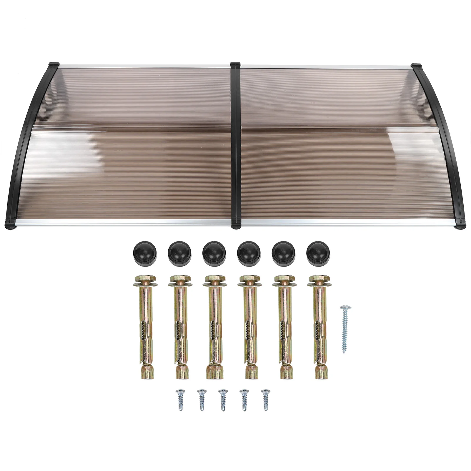 

Brown Outdoor Sunshade Awning Canopy, Weatherproof Cover for Door Window - Courtyard Garden Patio House