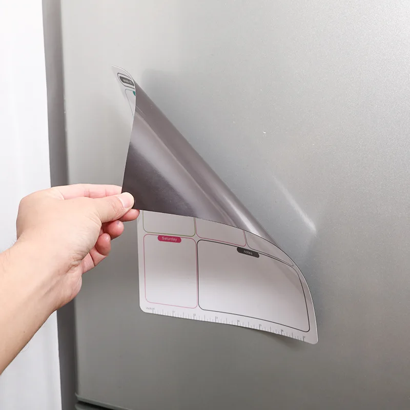 1Pcs Refrigerator Sticker Message Board Magnetic Refrigerator Sticker PVC Creative Writing Board Used To Make Note Week Schedule
