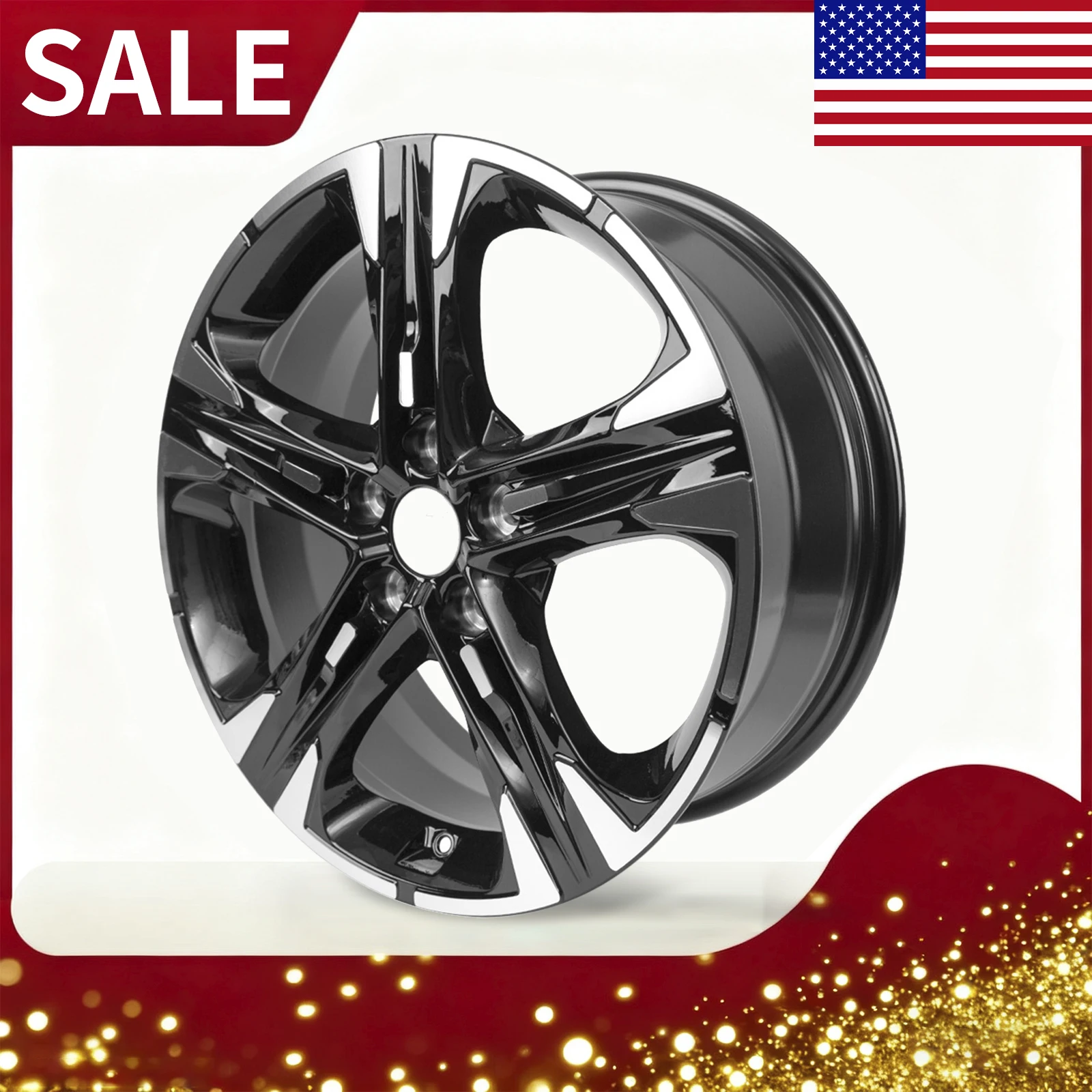 1 unidad de llantas de ruedas de repuesto de 18x7,5 pulgadas, llantas de ruedas de coche de aluminio adecuadas para Kia K5 2021-2023, accesorios de ruedas