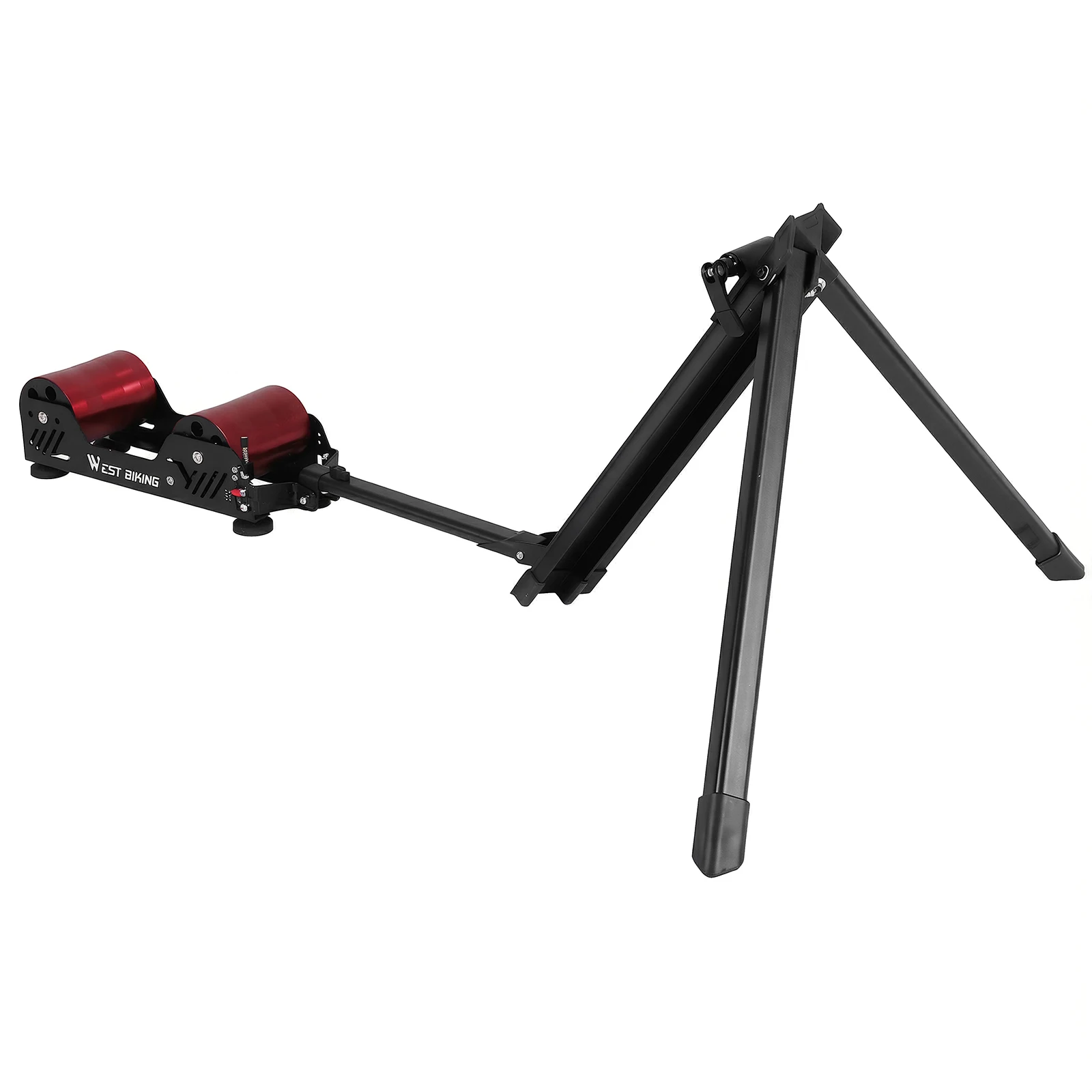 

Portable Bike Trainer Roller Cycling Platform Resistance Adjustable Fordable Fully Aluminum Alloy Lightweight Bike Accessory