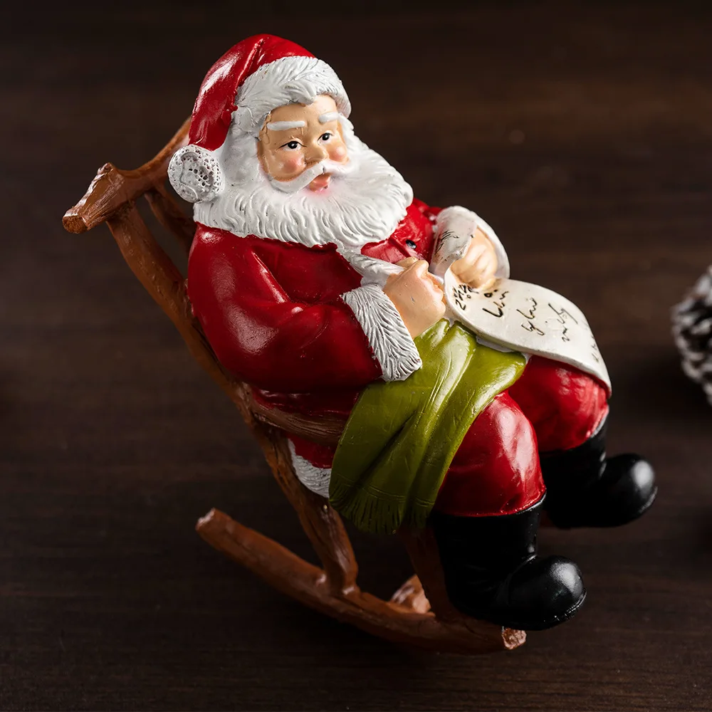 

Leisure Lounge Chair, Santa Claus Decoration, Home Decor, Desktop, Christmas Resin Crafts, Christmas Decorations