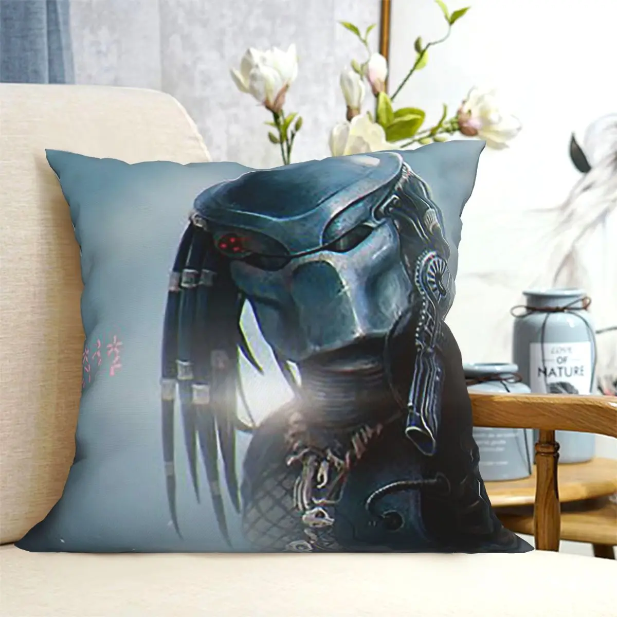 Predator Wallpaper Square Pillowcase Cushion Cover Pillow Case Throw Pillow Cover for Home Bedroom Car