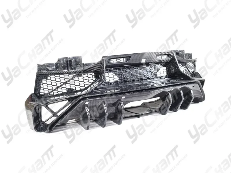 Carbon Fiber Forged Carbon Rear Bumper Fit for 2011-2017 Aventador Coupe & Roarster SV Style Rear Bumper