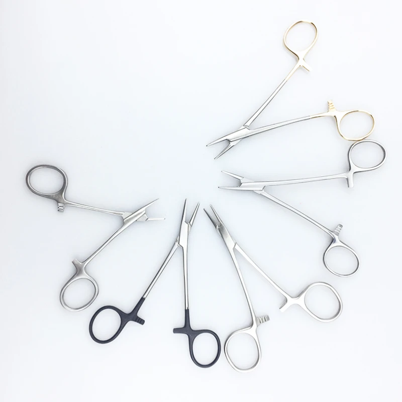 12.5/12.7cm Double Eyelid Suture Scissors Needle Holder Needle Holding Forceps Ophthalmic Surgery Instruments 1pcs