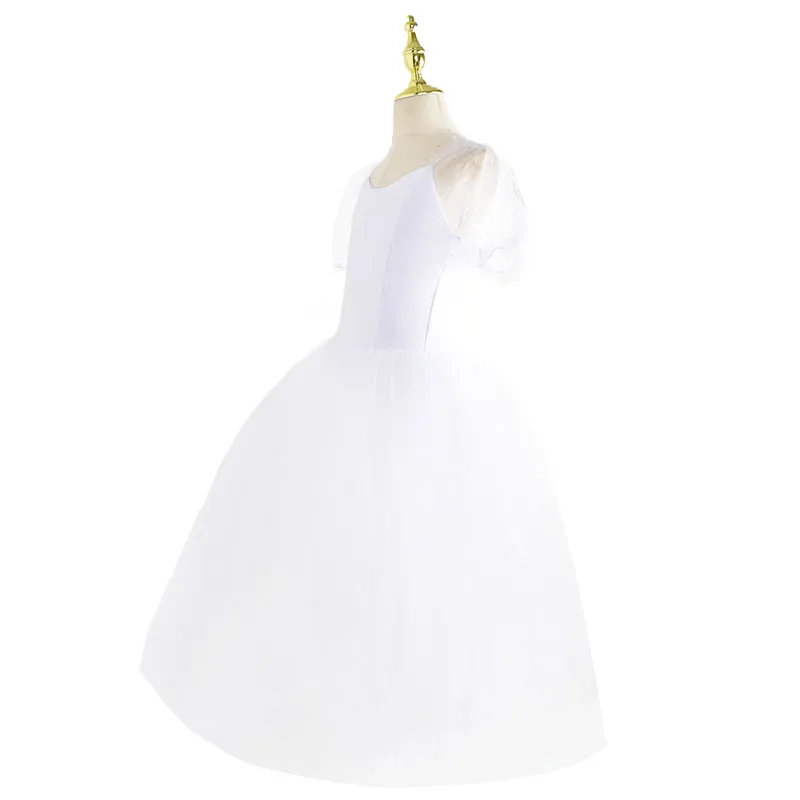 プロのロマンチックなバレエチュチュロングスカート、黒と赤のスペインスタイル、大人と子供のためのバレエパフォーマンスドレス