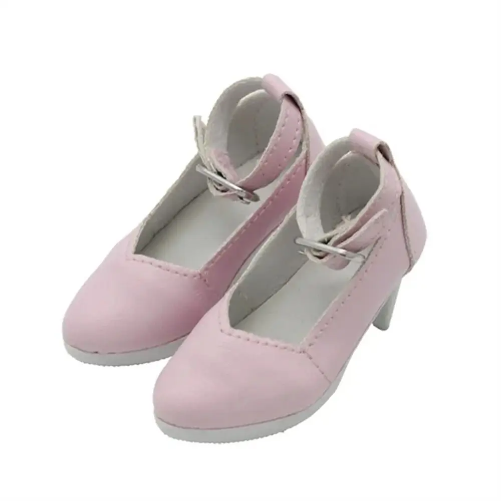 

Birthday Gifts PU Leather Dolls Shoes Handmade Casual Doll High Boots Fashion 7.8CM Doll High-heeled Shoes 1/3 BJD