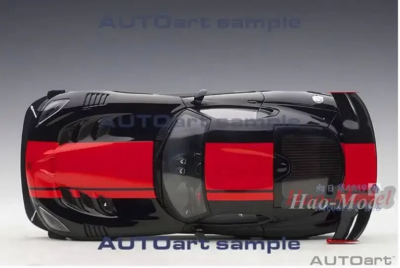 Autoart 1/18 Para DODGE VIPER ACR 2017, Modelo de Auto de Metal Fundido a Presión, Simulación en Negro/Gris/Azul, Juguetes, Regalos, Colección
