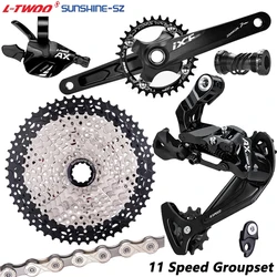 LTWOO MTB Bicycle 11 Speed Groupset 1X11 Shifter Trigger Rear Derailleur 11V 52T Cassette 11V Chain Current K7 Flywheel Sprocket