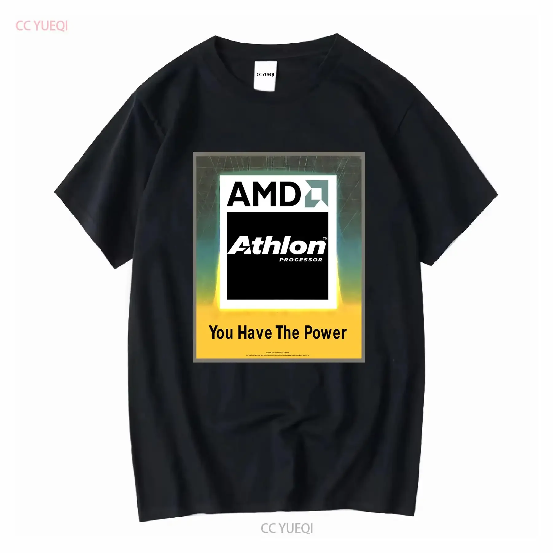 VTG AMD Athlon Silicon Tech procesador juego PC ordenador Hack empleado camiseta XL vintage lavado streetwear Unisex transpirable
