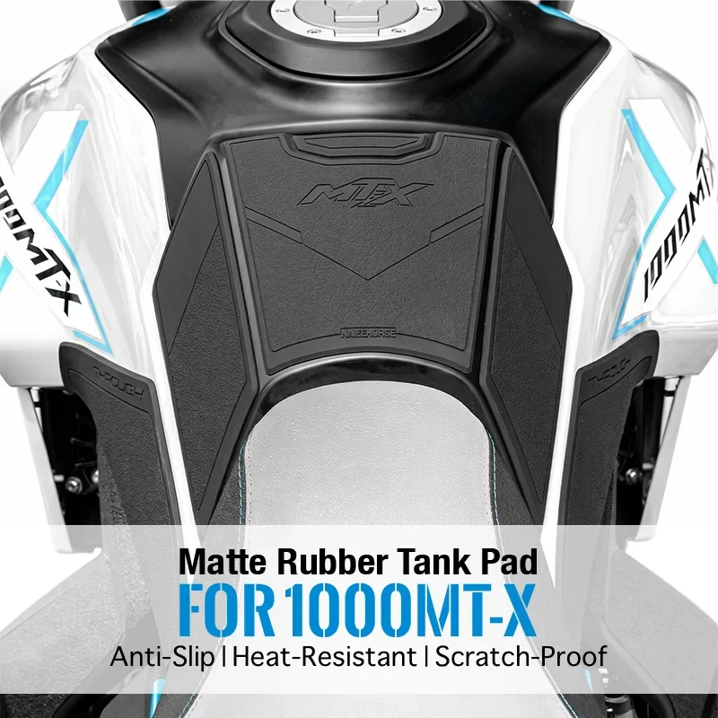 For CFMOTO 1000MT-X 1000 MTX Motorcycle Fuel Tank Pad Set Matte Rubber Sticker Anti Slip Knee Grip Gas Tank Protector