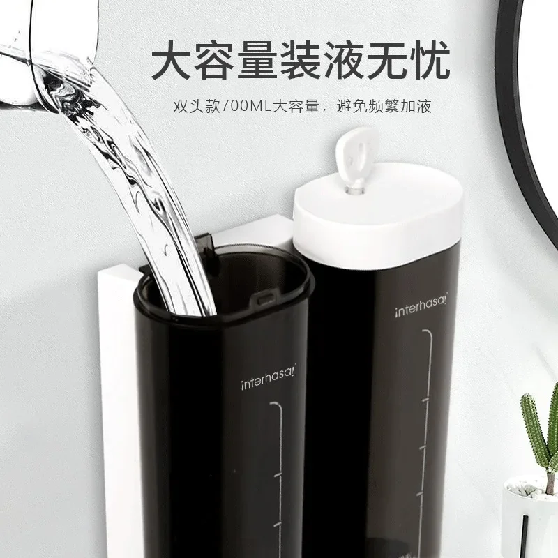 Single Head Hand Wall Mounted Soap Dispenser Shower Shampoo Liquid Soap Dispenser for Bathroom Office Kitchen Restaurant School