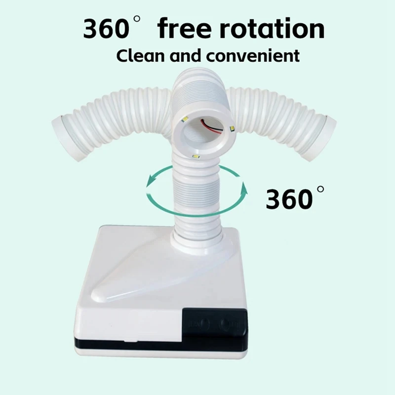 Extractor de filtro absorbente de polvo, purificador para salón de belleza, aspiradora grabadora de uñas