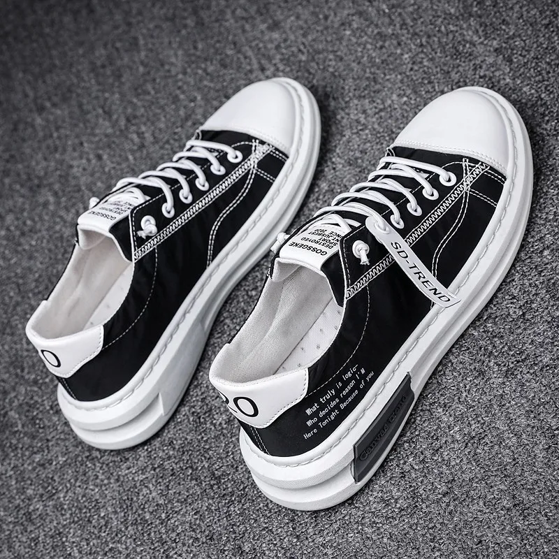 Men's Vulcanize Shoes New Arrival Canvas Shoes Summer Breathable Comfortable Men Sneakers New Lace-up Casual Walking Flats tênis