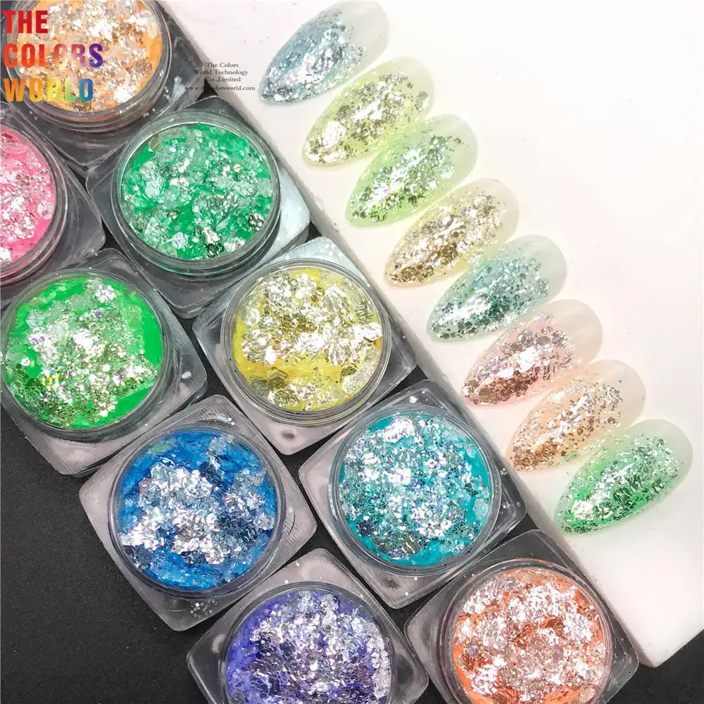 

TCT-853 Ice Storm Shinning Stripe Sparkling Chunky Glitter For Nail Art Glitter Body Art Tumbler DIY Crafts Festival Accessories